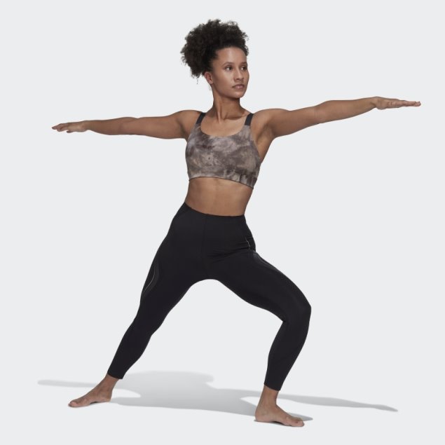 Sujetador Yoga Studio Light-support Earth Adidas Aluminio
