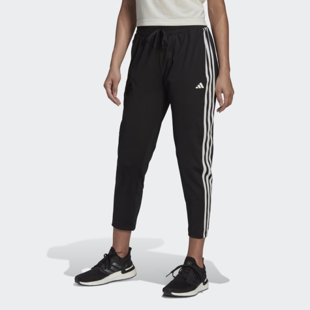 Negro Adidas Aeroready Made4training 7/8 Knit 3-stripes Tapered Pants