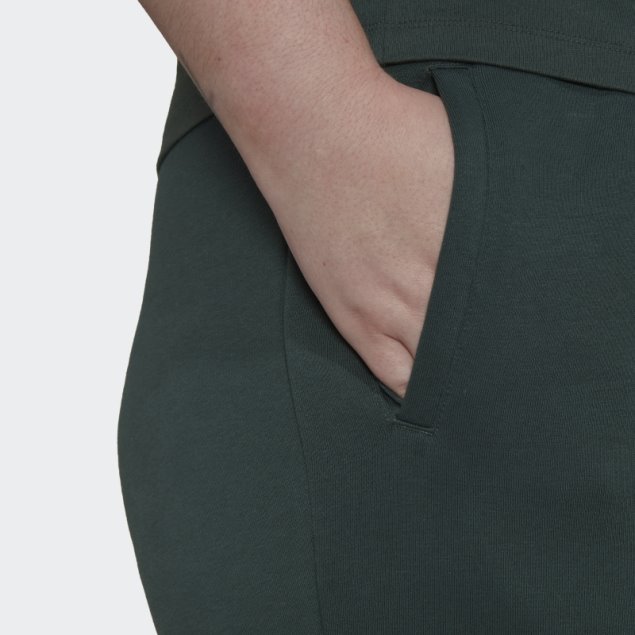 Adidas Adicolor Essentials Fleece Joggers Ajustados (tallas Grandes) Verde Mineral
