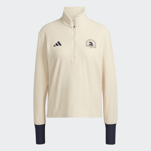 Adidas Boston Marathon 2023 Camiseta De Running Manga Larga Media Cremallera Arena