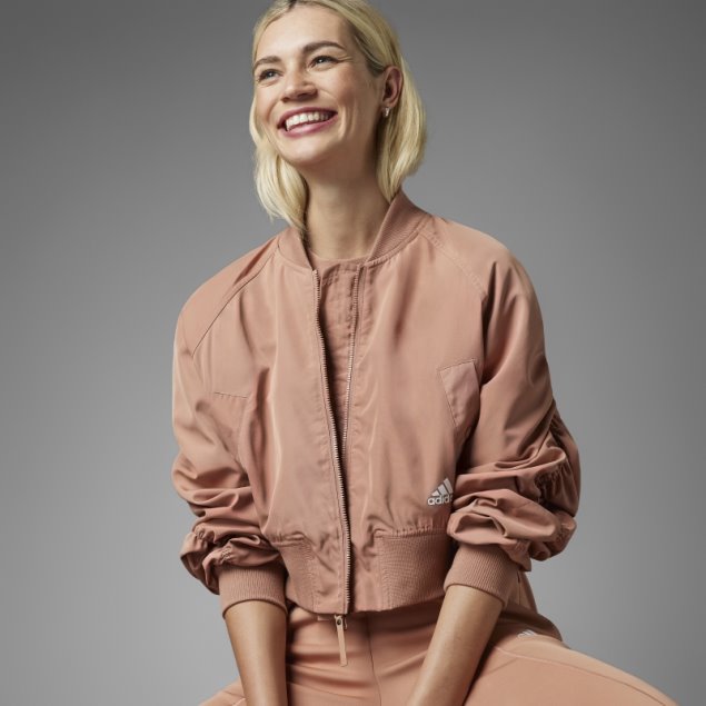 Chamarra Bomber De Arcilla Colectiva Adidas