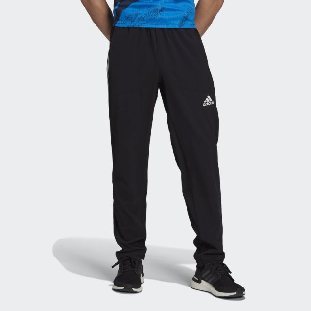 Adidas Pantalones De Entrenamiento Con Iconos De Tren Negros