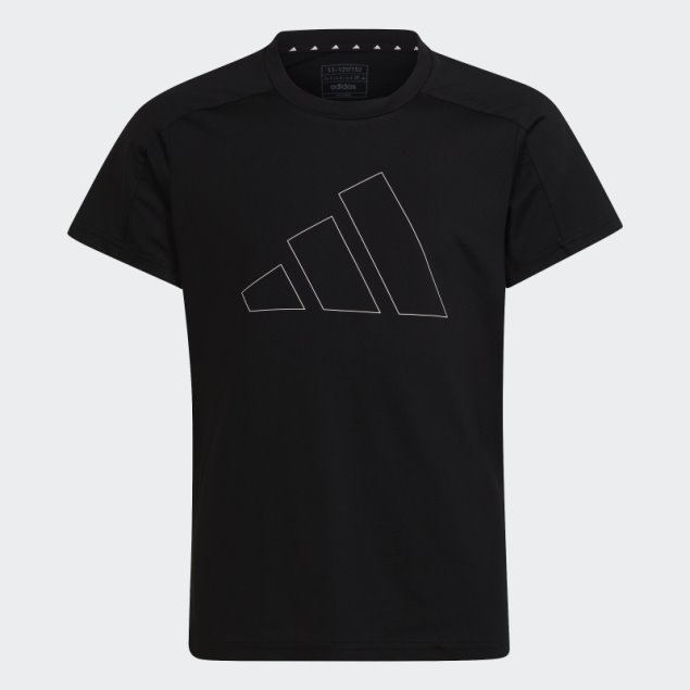 Camiseta Adidas Essentials Aeroready Regular Fit Logo Negro