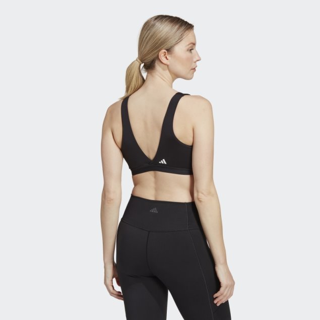 Sujetador De Lactancia Adidas Yoga Essentials Studio Light-support Negro