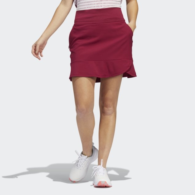 Falda Pantalón Volantes Burdeos Adidas