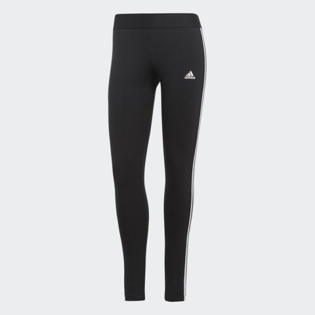 Leggings Adidas Loungewear Essentials 3 Rayas Negro