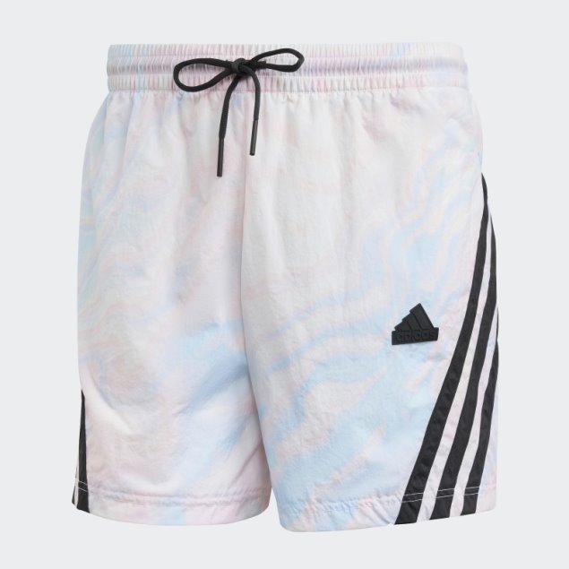 Shorts Blancos Con Estampado De íconos Del Futuro Adidas