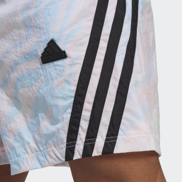 Shorts Blancos Con Estampado De íconos Del Futuro Adidas