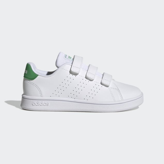 Adidas Advantage Court Lifestyle Calzado Con Velcro Verde
