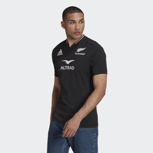Camiseta De Local Adidas Negra All Blacks Rugby Performance