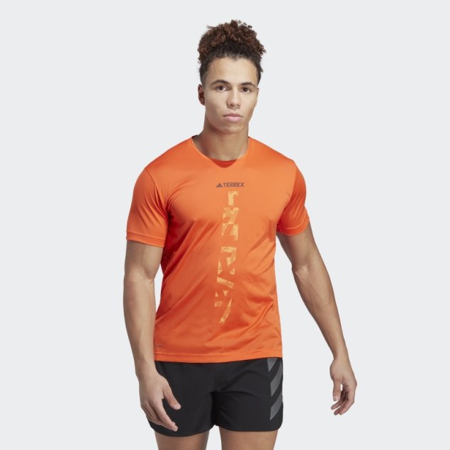 Camiseta Adidas Terrex Agravic Trail Running Naranja