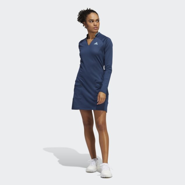 Vestido De Golf Adidas Warp Knit Azul Marino