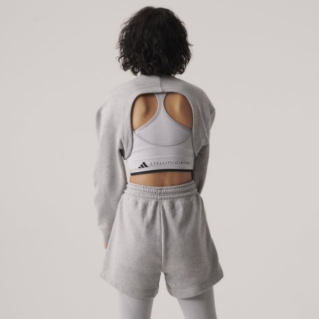 Gris Medio Moda Adidas By Stella Mccartney Truecasuals Terry Corto