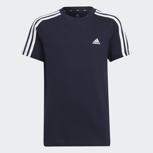 Camiseta Adidas Essentials 3 Rayas Tinta