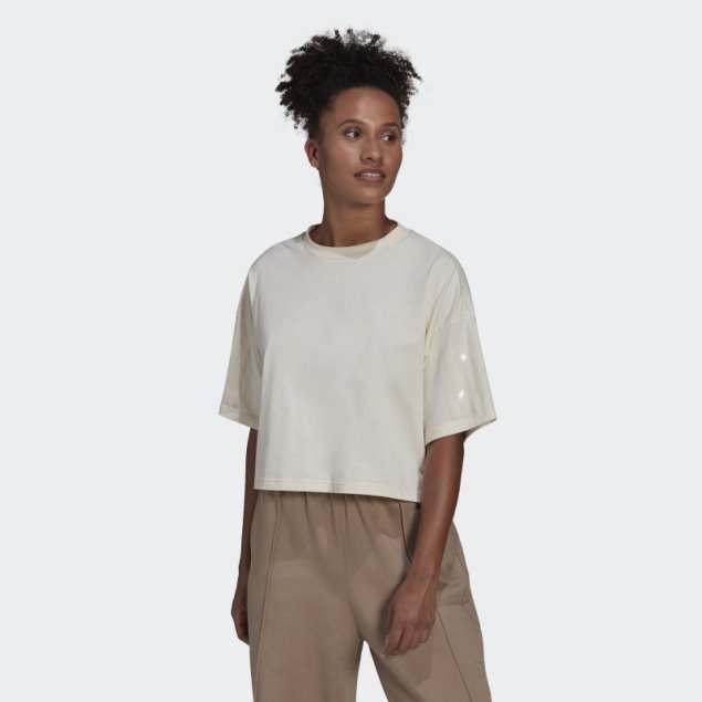 Camiseta Blanca Adidas Hyperglam Boxy