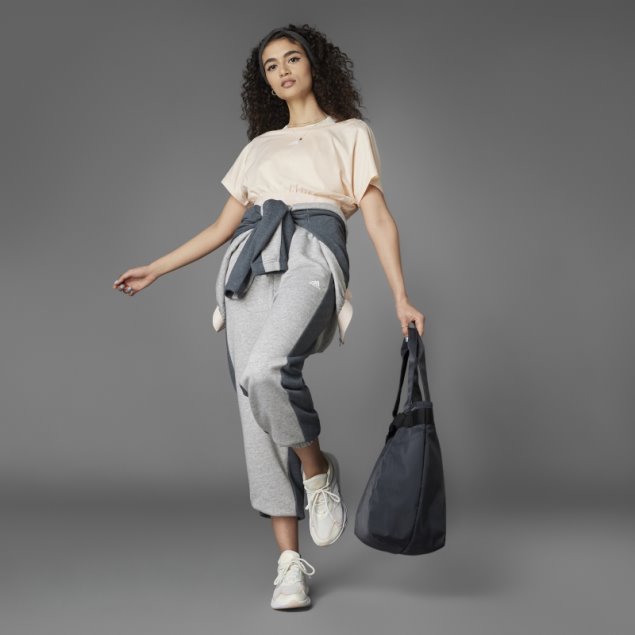 Camiseta Adidas Hyperglam Cropped Algodon Naranja