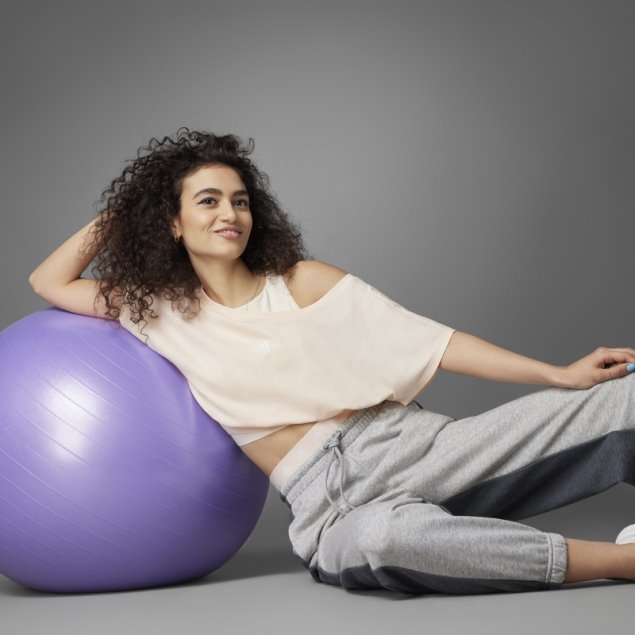 Camiseta Adidas Hyperglam Cropped Algodon Naranja