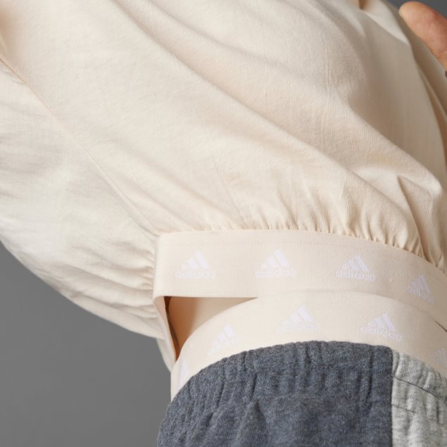 Camiseta Adidas Hyperglam Cropped Algodon Naranja