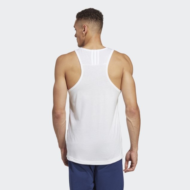Adidas Camiseta Blanca De Entrenamiento Yoga Base