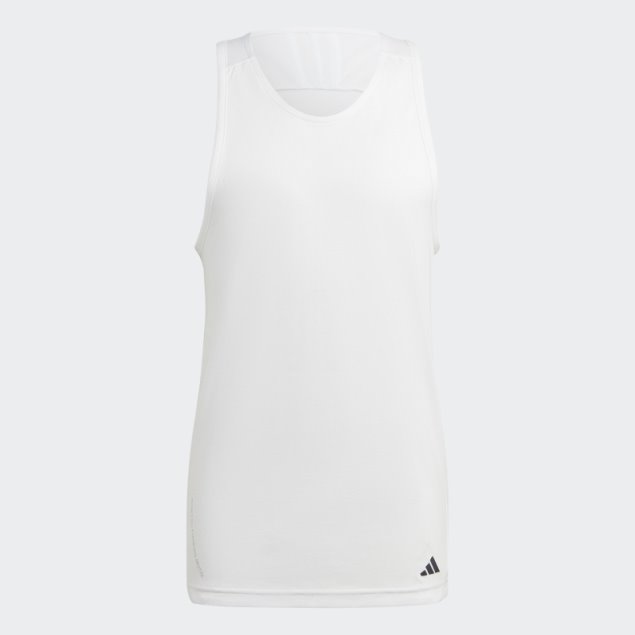 Adidas Camiseta Blanca De Entrenamiento Yoga Base