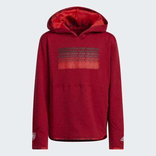 Victoria Roja Donovan Mitchell D.o.n. Número 4 Sudadera Con Capucha Adidas