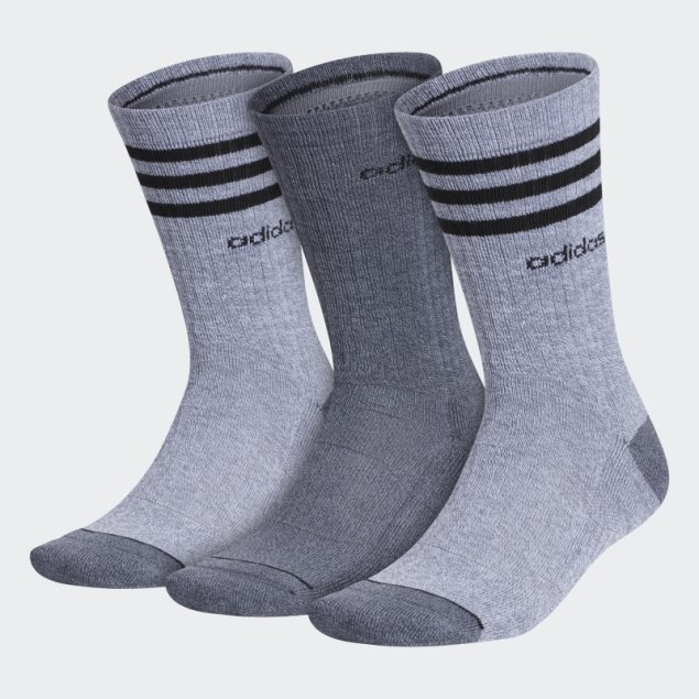 Calcetines Adidas 3 Rayas Gris Medio 3 Pares