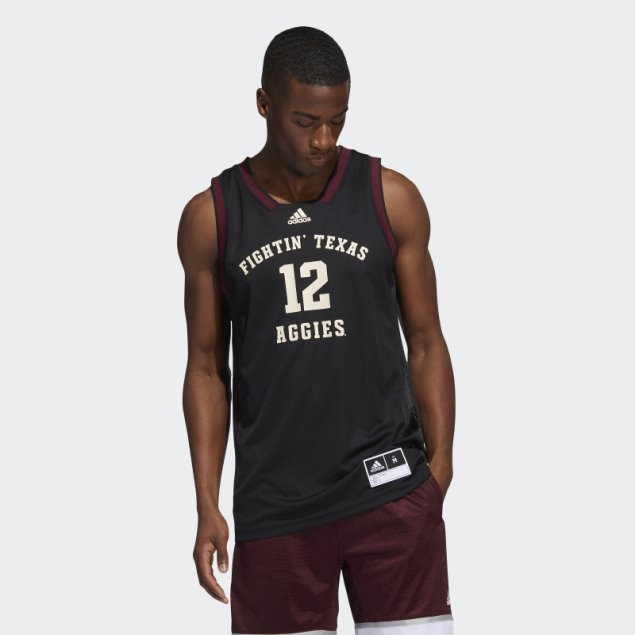 Camiseta Aggies Swingman Negro Adidas