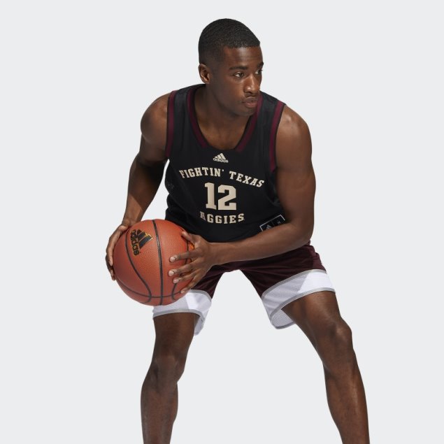 Camiseta Aggies Swingman Negro Adidas