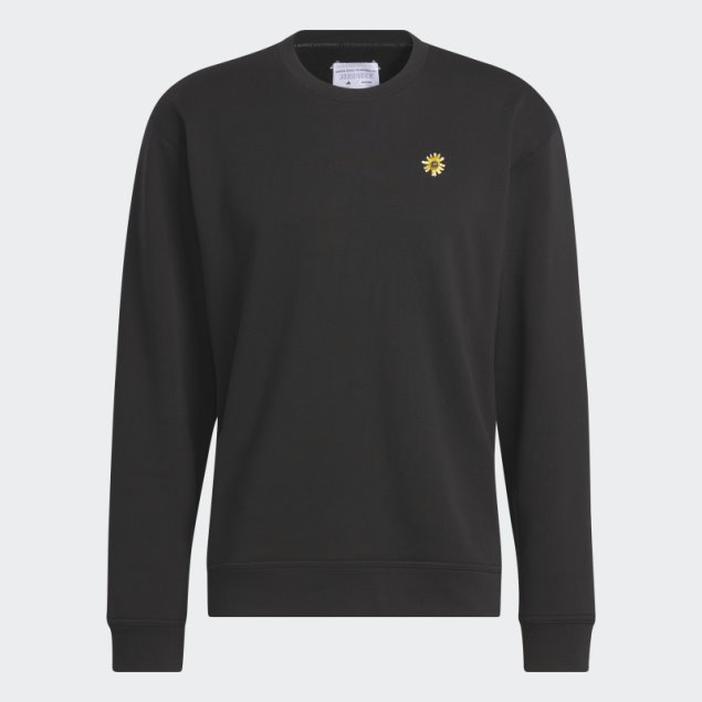 Sudadera De Golf Adidas Adicross X Burning Cart Layer Crew Negra