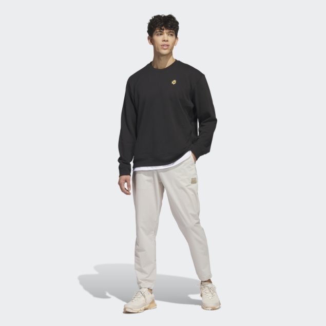 Sudadera De Golf Adidas Adicross X Burning Cart Layer Crew Negra