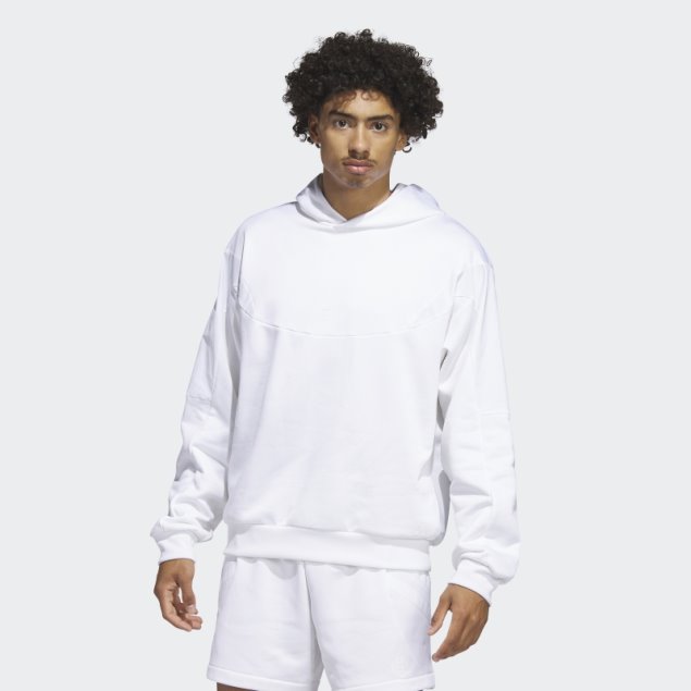 Adidas Harden Travel Sudadera Con Capucha Blanca