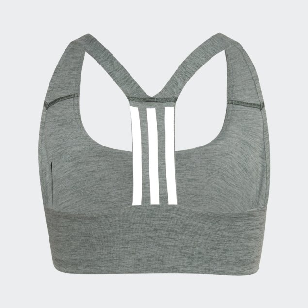 Sujetador De Entrenamiento De Sujeción Media Verde Adidas Oxide Mel Powerimpact