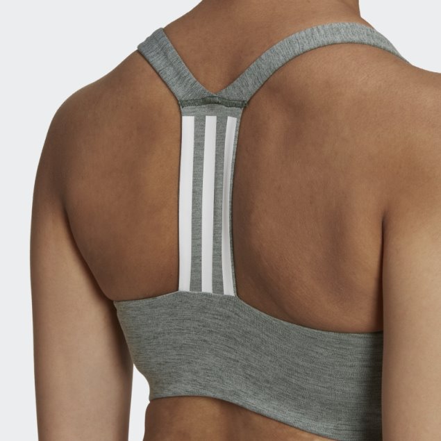 Sujetador De Entrenamiento De Sujeción Media Verde Adidas Oxide Mel Powerimpact