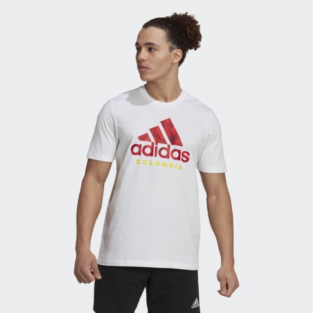 Camiseta Colombia Graphic Adidas Blanca