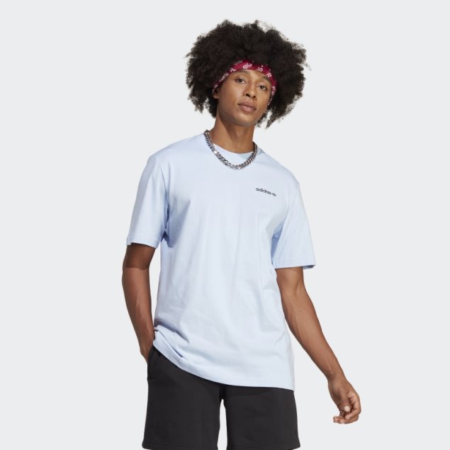 Adidas Adventure Mountain Back Tee Azul Amanecer Moda