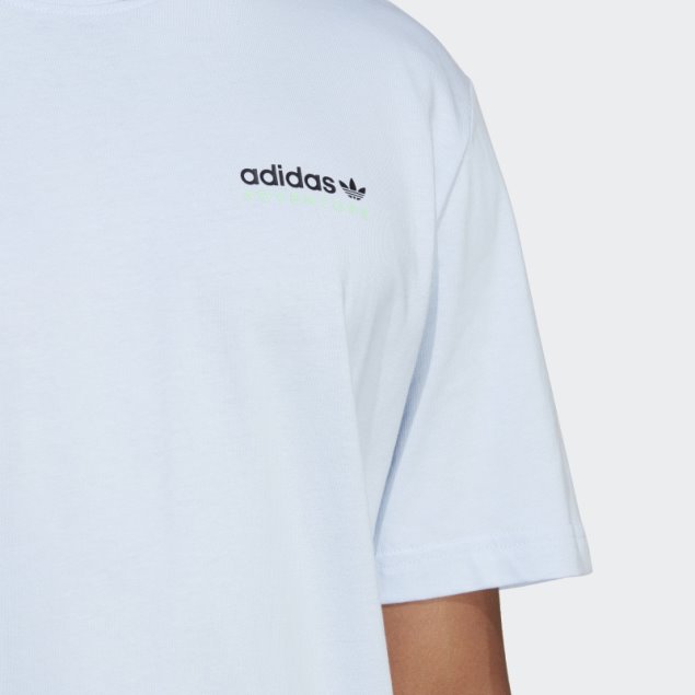 Adidas Adventure Mountain Back Tee Azul Amanecer Moda
