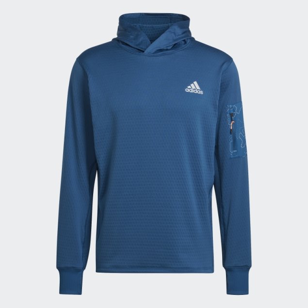 Adidas Fleece X-city Sudadera Con Capucha Marina Moda