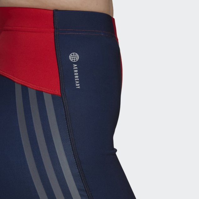 Shorts Ciclistas Adidas Marimekko Run Icons Rojo Exuberante