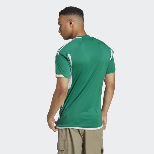 Camiseta Adidas Argelia 22 Verde Negrita