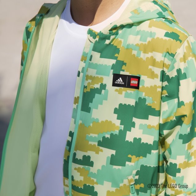 Cortavientos Verde Adidas X Lego Play