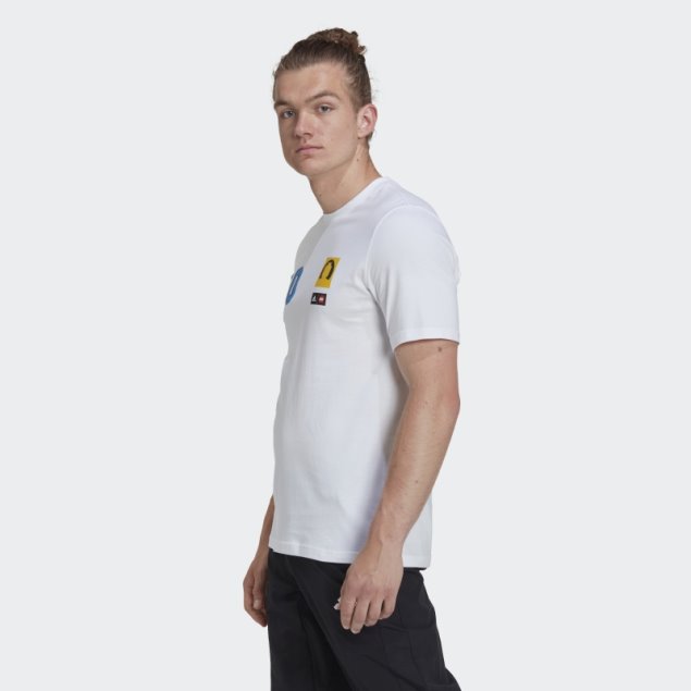 Blanco Adidas X Lego Camiseta De Fútbol Con Gráfico De Moda