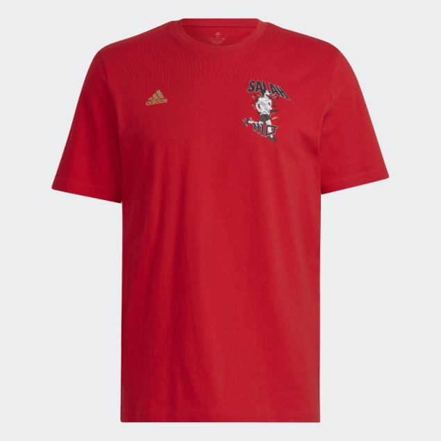 Mo Salah Icono Gráfico Camiseta Adidas Rojo