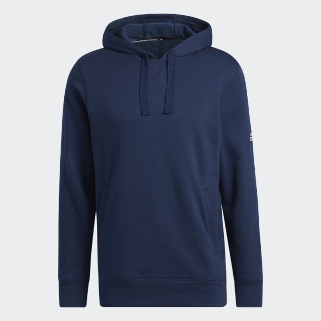Adidas Sudadera Con Capucha De Lana Azul Marino De Moda