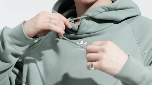 Adidas Rekive Sudadera Con Capucha Moda Plata Verde