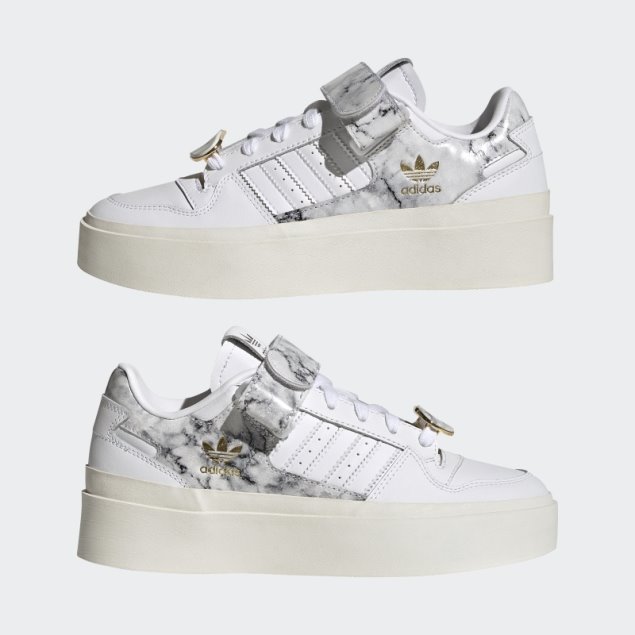 Adidas Forum Bonega Zapatos Oro Metálico Moda