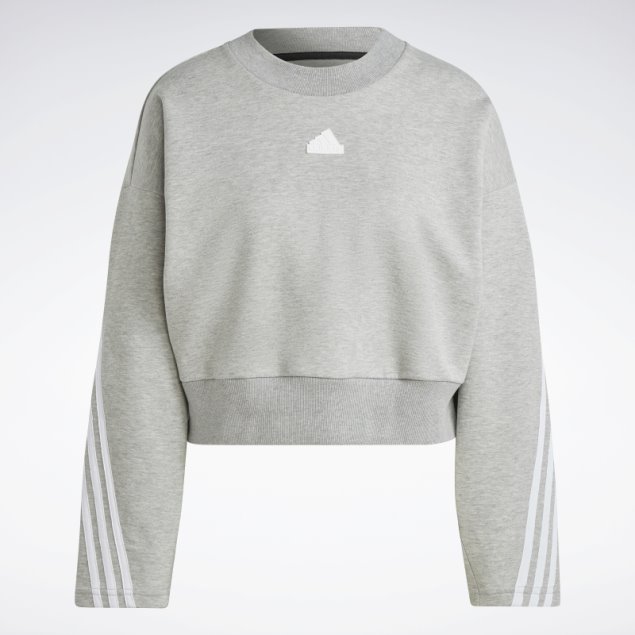 Adidas Sudadera Con 3 Rayas En Gris Medio De Iconos Del Futuro
