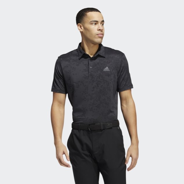 Polo Adidas Jacquard Carbono