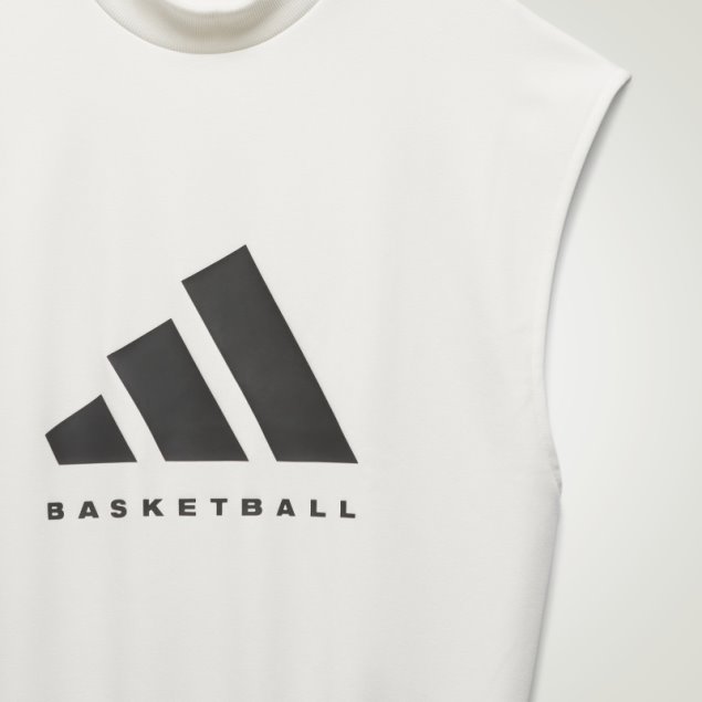 Sudadera Sin Mangas De Baloncesto Adidas Blanca Caliente