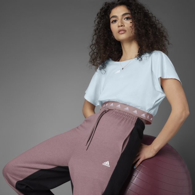 Camiseta Corta De Algodón Hyperglam Azul Adidas