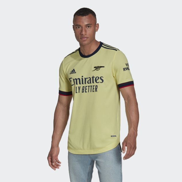 Camiseta Arsenal 21/22 Visitante Authentic Pearl Citrine Adidas